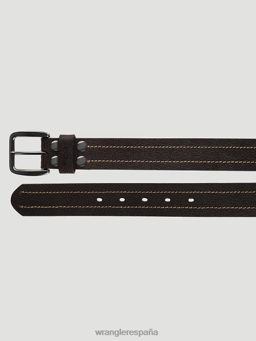 Wrangler accesorios marrón (112347097) hombres cinturón de piel granulada BDR0J703