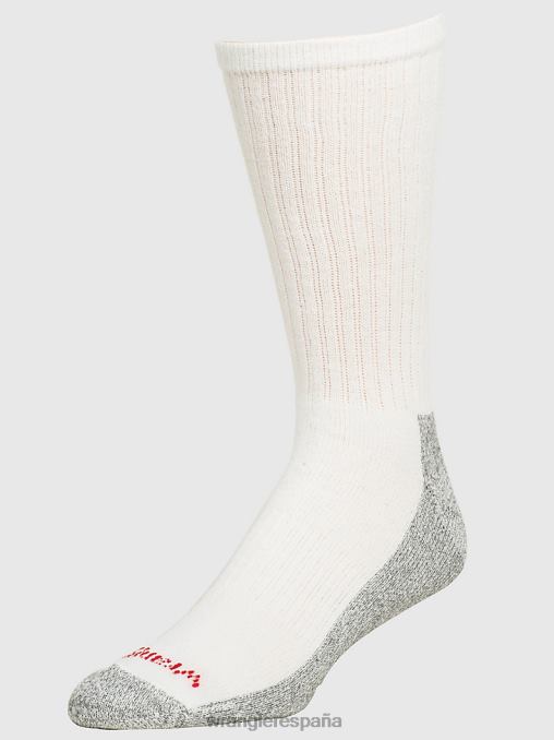 Wrangler accesorios blanco (112318619) hombres calcetines de trabajo para equipo de alto rendimiento (paquete de 6) BDR0J720