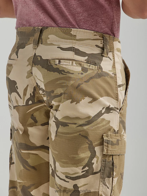 Wrangler ropa camuflaje de algas silvestres (112336223) hombres pantalón corto cargo premium de cinco estrellas BDR0J520