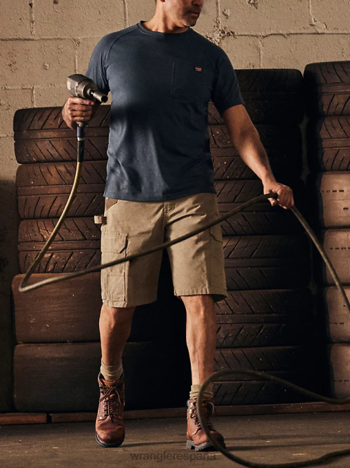 Wrangler ropa caqui oscuro (112337741) hombres ropa de trabajo ranger cargo short BDR0J602