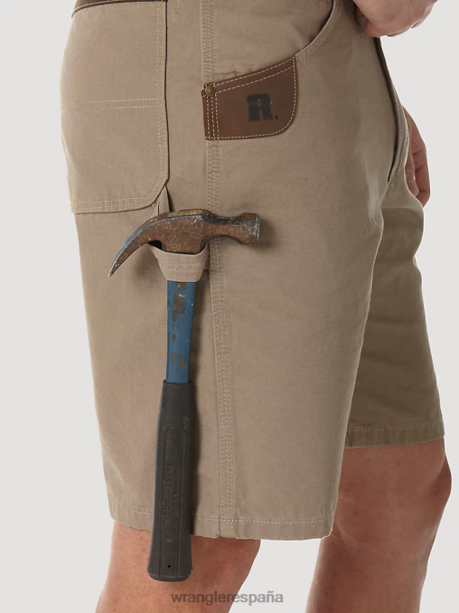 Wrangler ropa caqui oscuro (3w320dk) hombres riggs ropa de trabajo carpintero corto BDR0J544