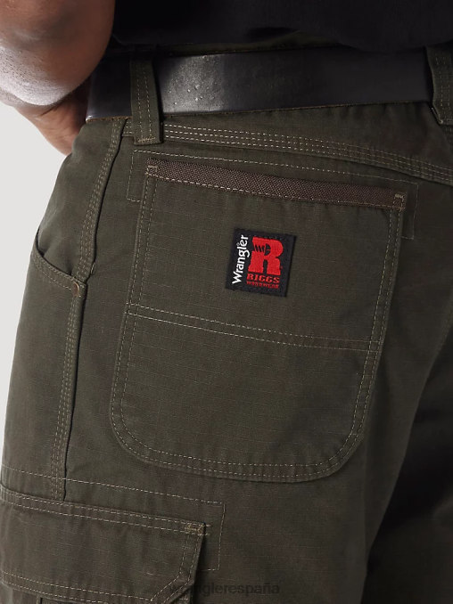 Wrangler ropa cargado (3w360ld) hombres Pantalón corto tipo cargo Ranger Ripstop de ropa de trabajo Riggs BDR0J524