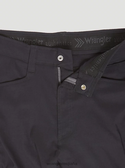 Wrangler ropa negro (10zm980bl) hombres pantalón corto cargo con cintura cómoda Authentics BDR0J571