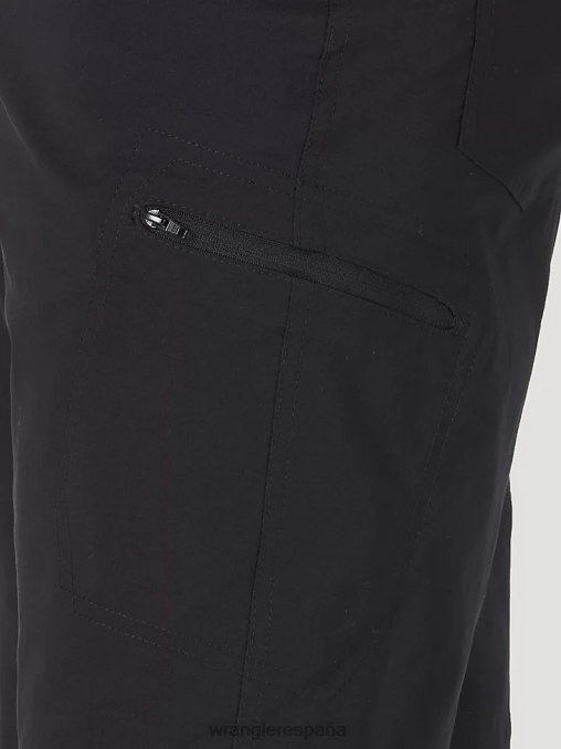 Wrangler ropa negro (10zm980bl) hombres pantalón corto cargo con cintura cómoda Authentics BDR0J571