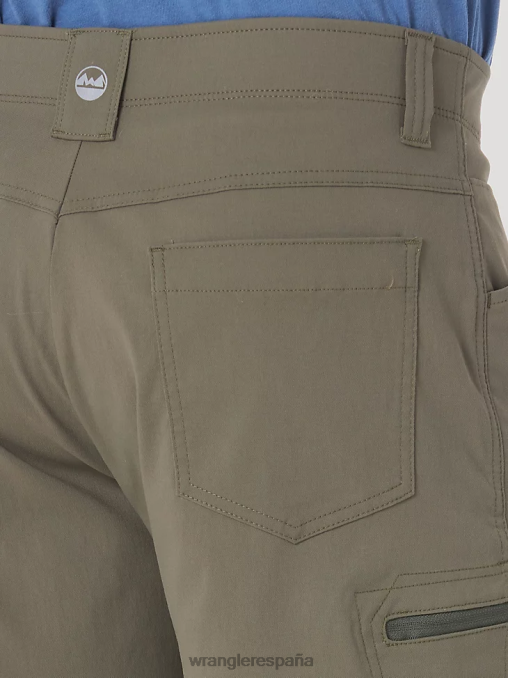Wrangler ropa verde tierra (10zm980eg) hombres pantalón corto cargo con cintura cómoda Authentics BDR0J568