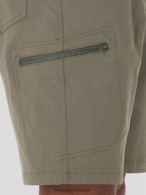 Wrangler ropa verde tierra (10zm980eg) hombres pantalón corto cargo con cintura cómoda Authentics BDR0J568