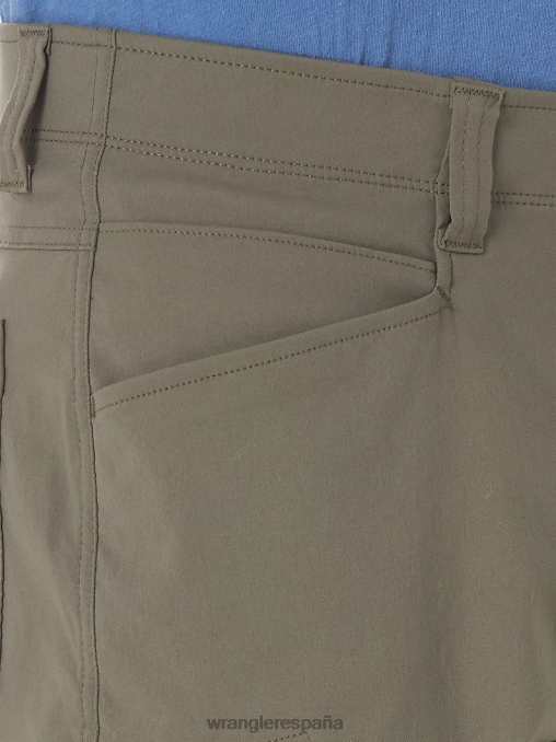 Wrangler ropa verde tierra (10zm980eg) hombres pantalón corto cargo con cintura cómoda Authentics BDR0J568