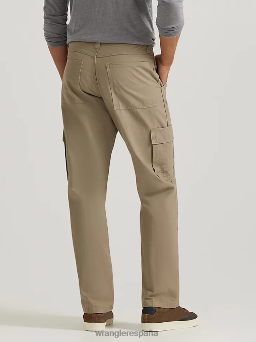 Wrangler ropa caqui británico (10zm6lgbh) hombres pantalones cargo relajados auténticos BDR0J244