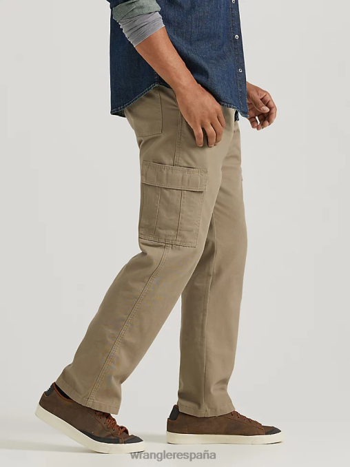 Wrangler ropa caqui británico (10zm6lgbh) hombres pantalones cargo relajados auténticos BDR0J244