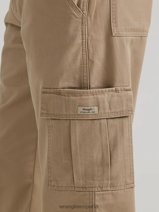 Wrangler ropa grano (70lewgr) hombres pantalón cargo de sarga heredado BDR0J247
