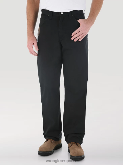 Wrangler ropa negro (103w020bl) hombres pantalón de carpintero riggs workwear BDR0J270