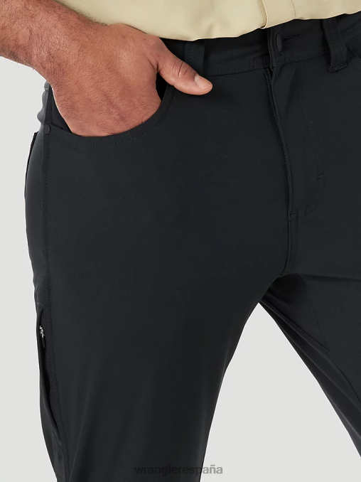 Wrangler ropa negro azabache (ns808jb) hombres pantalón atg fwds de cinco bolsillos BDR0J254