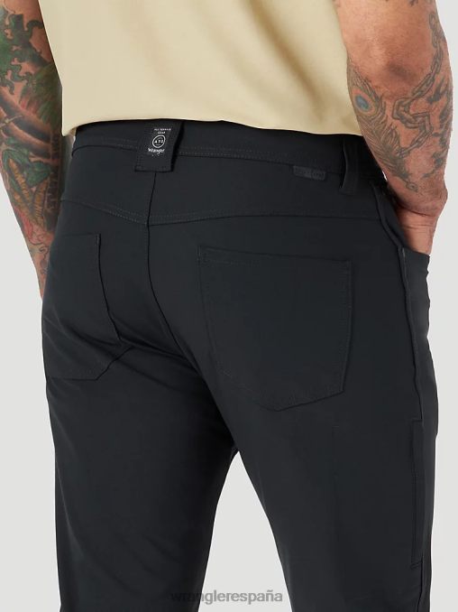 Wrangler ropa negro azabache (ns808jb) hombres pantalón atg fwds de cinco bolsillos BDR0J254