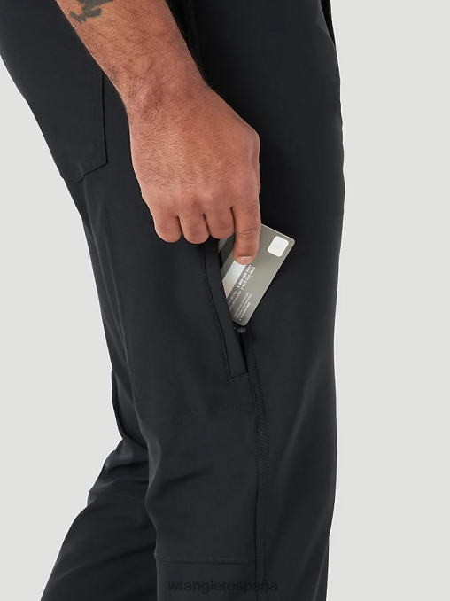 Wrangler ropa negro azabache (ns808jb) hombres pantalón atg fwds de cinco bolsillos BDR0J254