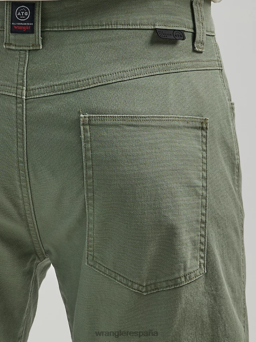 Wrangler ropa oliva polvoriento (112331043) hombres pantalón atg de cinco bolsillos BDR0J637