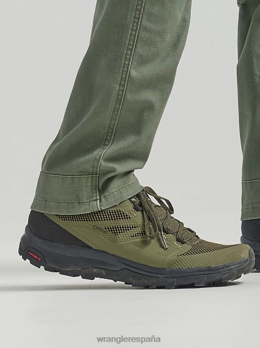 Wrangler ropa oliva polvoriento (112331043) hombres pantalón atg de cinco bolsillos BDR0J637