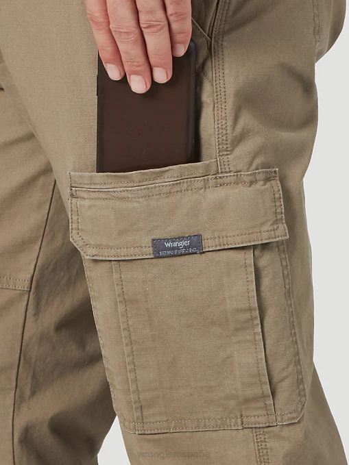 ropa cebada (70abwby) hombres Wrangler pantalón cargo flexible de ajuste relajado premium de cinco estrellas BDR0J223