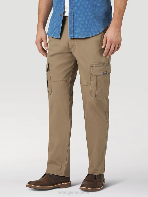 ropa cebada (70abwby) hombres Wrangler pantalón cargo flexible de ajuste relajado premium de cinco estrellas BDR0J223