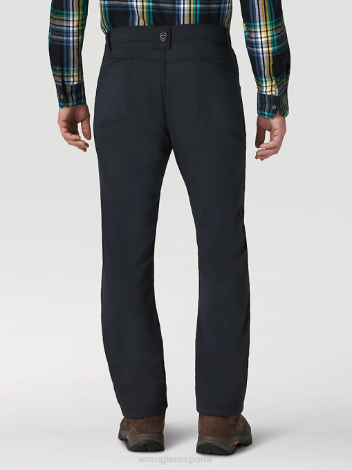 ropa musgo (31100ms) hombres Wrangler pantalón de lona con pernera recta y corte regular resistente BDR0J650