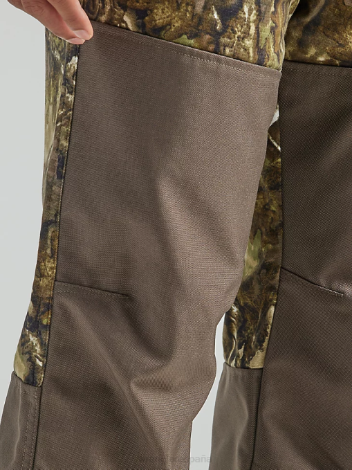 ropa musgo (31100ms) hombres Wrangler pantalón de lona con pernera recta y corte regular resistente BDR0J650