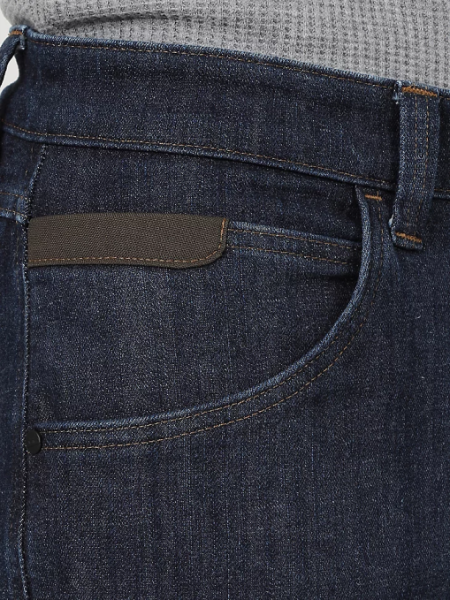 ropa musgo (31100ms) hombres Wrangler pantalón de lona con pernera recta y corte regular resistente BDR0J650