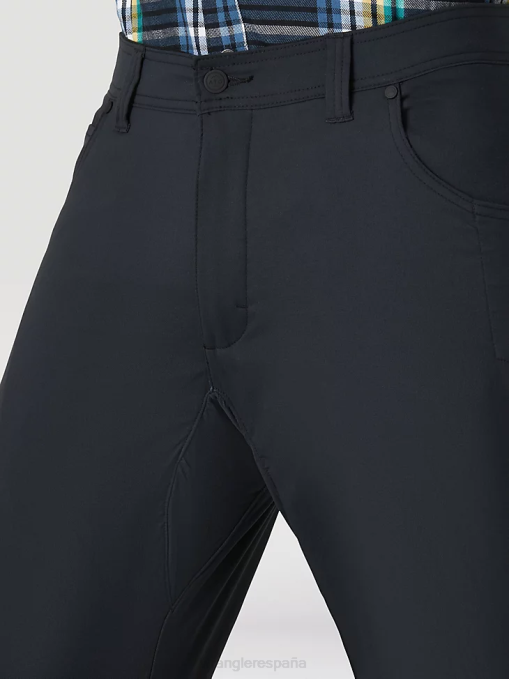 ropa musgo (31100ms) hombres Wrangler pantalón de lona con pernera recta y corte regular resistente BDR0J650