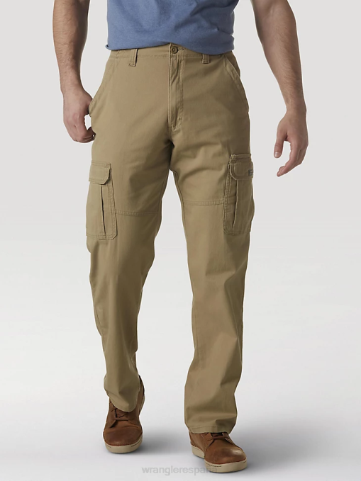 ropa olmo (70abwew) hombres Wrangler pantalón cargo flexible de ajuste relajado premium de cinco estrellas BDR0J219