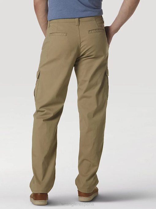 ropa olmo (70abwew) hombres Wrangler pantalón cargo flexible de ajuste relajado premium de cinco estrellas BDR0J219