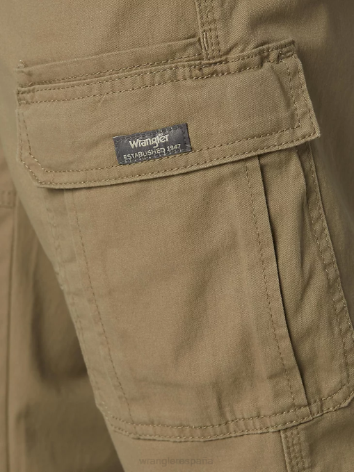 ropa olmo (70abwew) hombres Wrangler pantalón cargo flexible de ajuste relajado premium de cinco estrellas BDR0J219