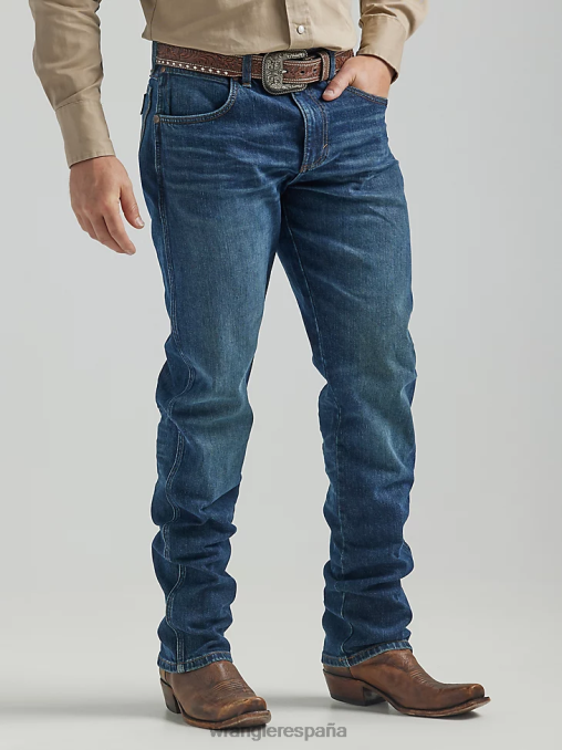 Wrangler ropa Dasher azul (112325786) hombres El vaquero premium retro: slim recto BDR0J74
