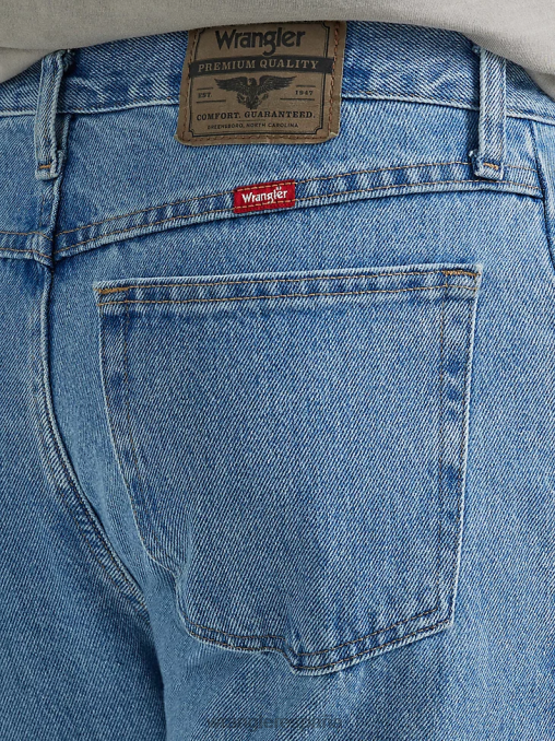 Wrangler ropa Lavado a la piedra (96501sl) hombres jeans de corte regular de denim premium de cinco estrellas BDR0J90