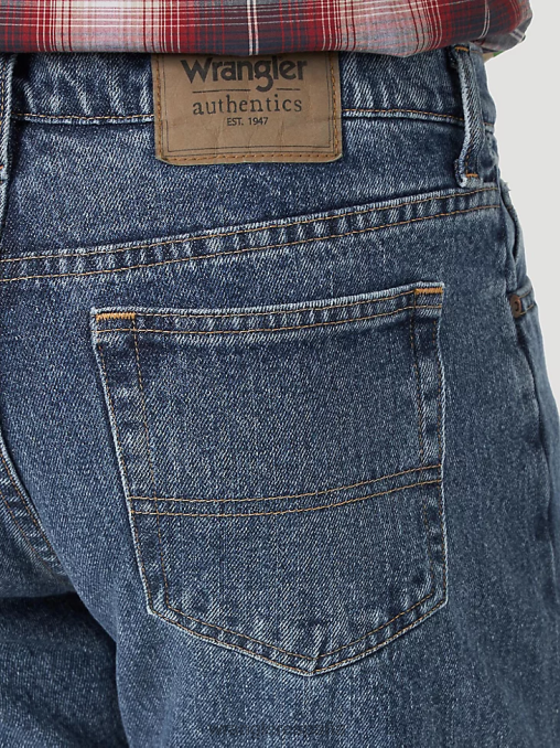 Wrangler ropa azul antiguo (10zm100vg) hombres Vaqueros Authentics de corte regular de algodón BDR0J152