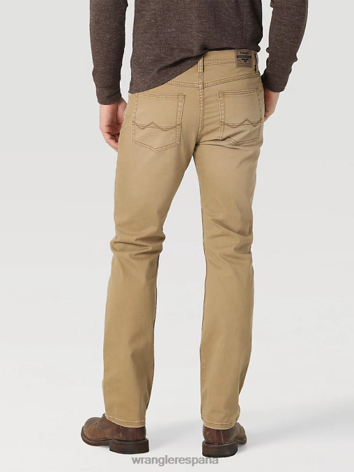 Wrangler ropa bellota (112325352) hombres jeans rectos ajustados premium de cinco estrellas BDR0J161