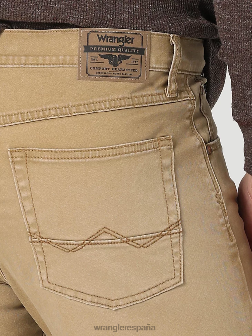 Wrangler ropa bellota (112325352) hombres jeans rectos ajustados premium de cinco estrellas BDR0J161