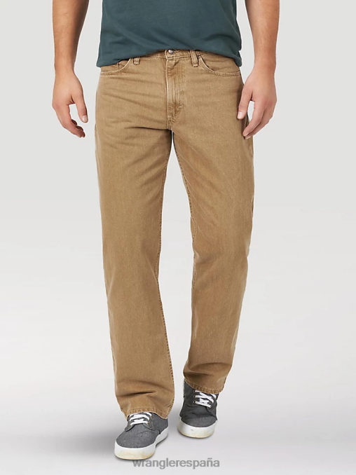 Wrangler ropa caqui (10zm200ck) hombres Vaqueros Authentics de corte relajado de algodón BDR0J114