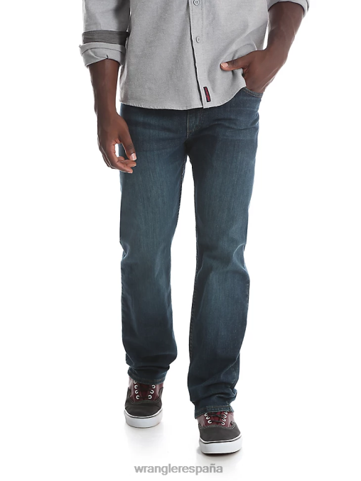 Wrangler ropa carbono (96fxvcn) hombres Vaqueros de corte regular con flexión de mezclilla premium de cinco estrellas para mayor comodidad BDR0J141
