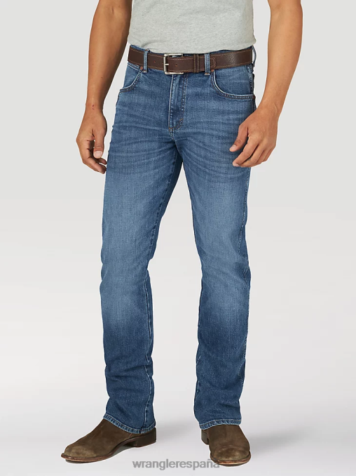 Wrangler ropa cielo nocturno (1077mwzns) hombres jeans retro con corte tipo bota y corte slim BDR0J6