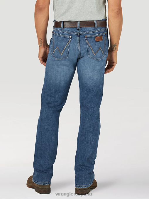 Wrangler ropa cielo nocturno (1077mwzns) hombres jeans retro con corte tipo bota y corte slim BDR0J6