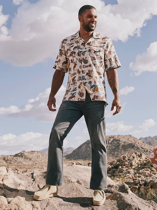 Wrangler ropa clopton (112326536) hombres jeans retro con corte tipo bota y corte slim BDR0J3