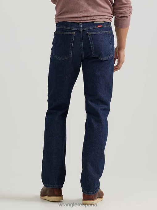 Wrangler ropa enjuague de medianoche (96501mr) hombres jeans de corte regular de denim premium de cinco estrellas BDR0J93