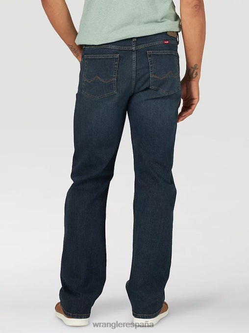 Wrangler ropa huxley (112316407) hombres Vaqueros con corte tipo bota de ajuste relajado y flexión premium de Five Star BDR0J99