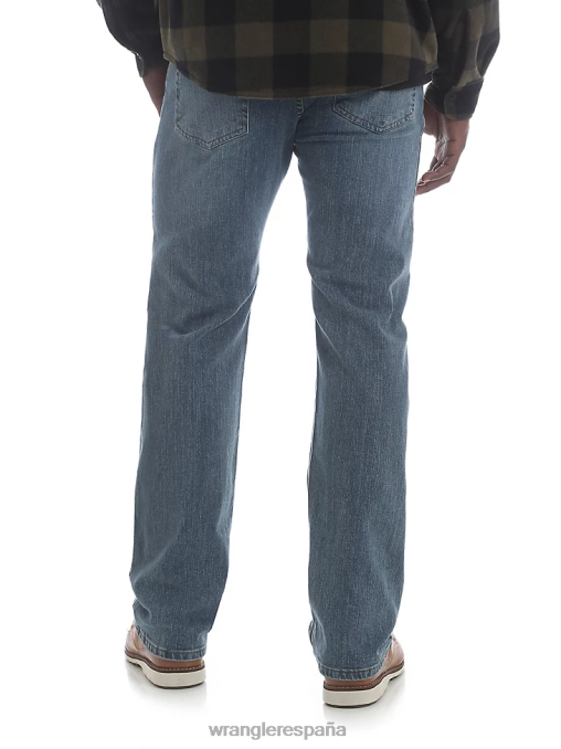 Wrangler ropa lápida sepulcral (95fxvts) hombres jeans de corte recto con flexión de mezclilla premium de cinco estrellas para mayor comodidad BDR0J193