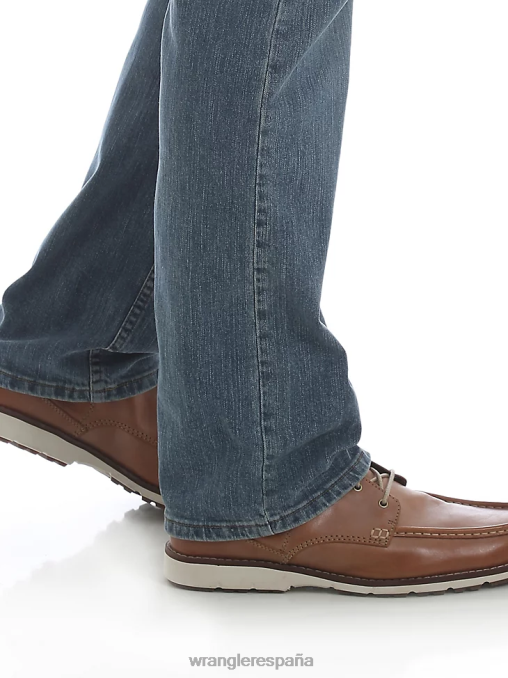 Wrangler ropa lápida sepulcral (95fxvts) hombres jeans de corte recto con flexión de mezclilla premium de cinco estrellas para mayor comodidad BDR0J193