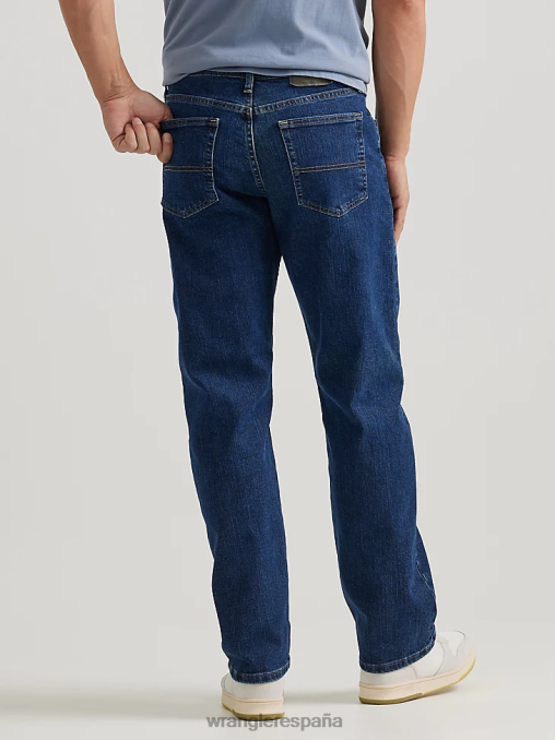 Wrangler ropa lavado a la piedra oscuro (zm3csds) hombres Authentics jeans cómodos y flexibles de ajuste relajado BDR0J198