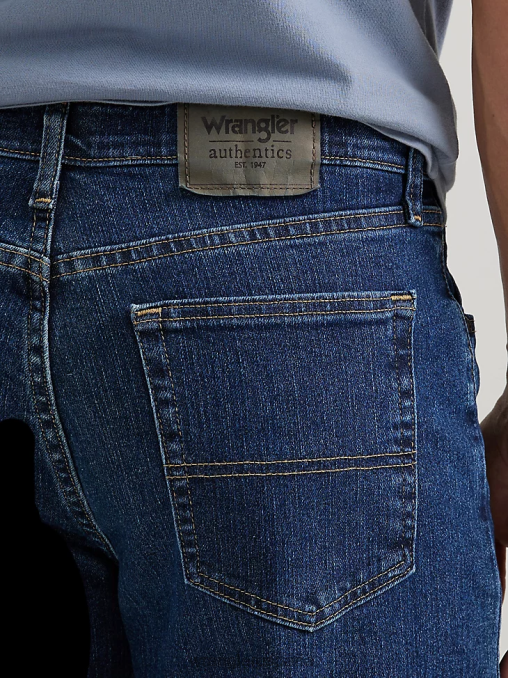 Wrangler ropa lavado a la piedra oscuro (zm3csds) hombres Authentics jeans cómodos y flexibles de ajuste relajado BDR0J198