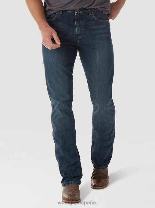 Wrangler ropa lavado de río (77mwzrw) hombres jeans retro con corte tipo bota y corte slim BDR0J7