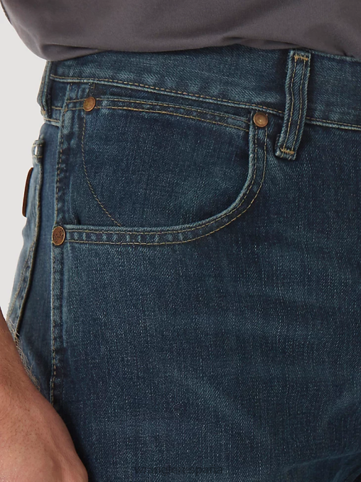 Wrangler ropa lavado de río (77mwzrw) hombres jeans retro con corte tipo bota y corte slim BDR0J7