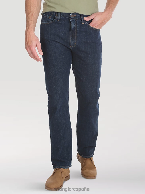 Wrangler ropa índigo oscuro (10zm100id) hombres Vaqueros elásticos de ajuste regular Authentics BDR0J126