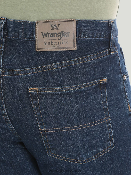Wrangler ropa índigo oscuro (10zm100id) hombres Vaqueros elásticos de ajuste regular Authentics BDR0J126
