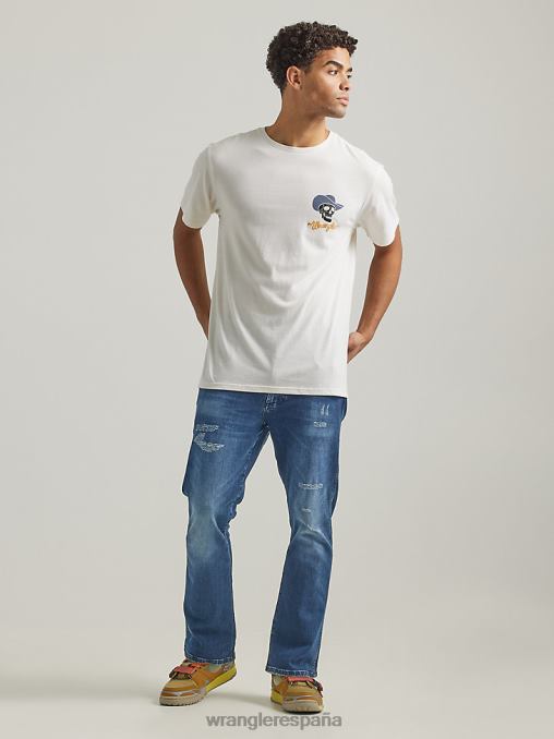 Wrangler ropa río (112332635) hombres jeans bootcut desgastados BDR0J146